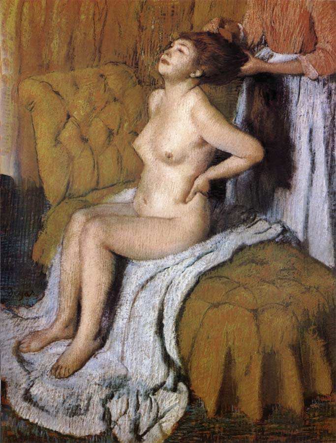 Edgar Degas Wash and dress